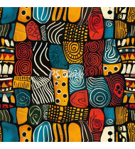 African Patterns - Hand-Drawn Vector Illustrations