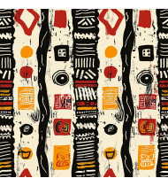 African Patterns - Hand-Drawn Vector Illustrations