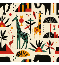 African Patterns - Hand-Drawn Vector Illustrations