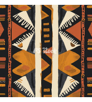 African Patterns - Hand-Drawn Vector Illustrations