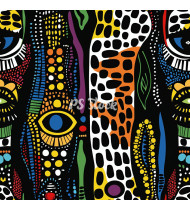 African Patterns - Hand-Drawn Vector Illustrations