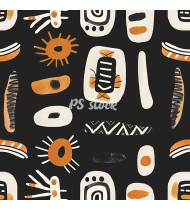 African Patterns - Hand-Drawn Vector Illustrations