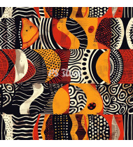 African Patterns - Hand-Drawn Vector Illustrations