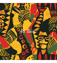 African Patterns - Hand-Drawn Vector Illustrations