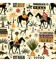 African Patterns - Hand-Drawn Vector Illustrations