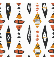 African Patterns - Hand-Drawn Vector Illustrations