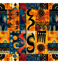 African Patterns - Hand-Drawn Vector Illustrations