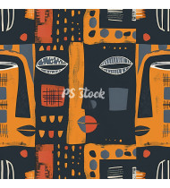 African Patterns - Hand-Drawn Vector Illustrations