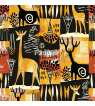 African Patterns - Hand-Drawn Vector Illustrations