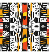 African Patterns - Hand-Drawn Vector Illustrations