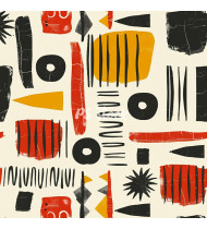 African Patterns - Hand-Drawn Vector Illustrations