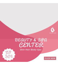 Beauty PSD Template Banner Design For Social Media