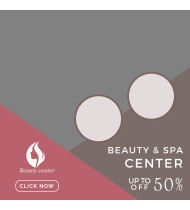 Beauty PSD Template Banner Design For Social Media