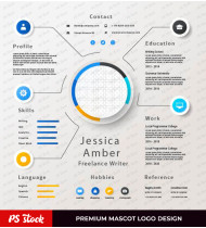 Creative Online CV Template With Photo