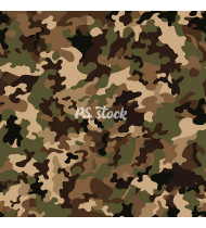 Camouflage Patterns - Hand Drawn Vector Illustrations