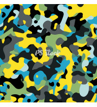 Camouflage Patterns - Hand Drawn Vector Illustrations