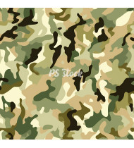 Camouflage Patterns - Hand Drawn Vector Illustrations