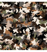 Camouflage Patterns - Hand Drawn Vector Illustrations