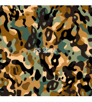 Camouflage Patterns - Hand Drawn Vector Illustrations