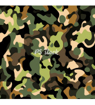 Camouflage Patterns - Hand Drawn Vector Illustrations