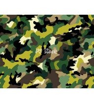 Camouflage Patterns - Hand Drawn Vector Illustrations