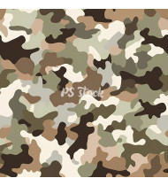 Camouflage Patterns - Hand Drawn Vector Illustrations