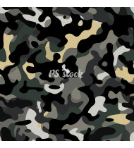 Camouflage Patterns - Hand Drawn Vector Illustrations