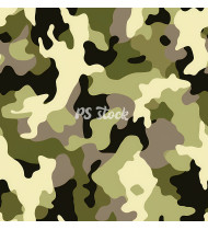 Camouflage Patterns - Hand Drawn Vector Illustrations