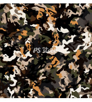 Camouflage Patterns - Hand Drawn Vector Illustrations