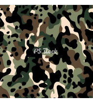 Camouflage Patterns - Hand Drawn Vector Illustrations