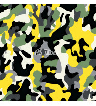 Camouflage Patterns - Hand Drawn Vector Illustrations