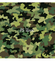 Camouflage Patterns - Hand Drawn Vector Illustrations