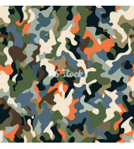 Camouflage Patterns - Hand Drawn Vector Illustrations