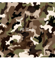 Camouflage Patterns - Hand Drawn Vector Illustrations