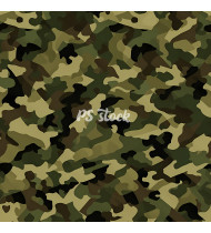 Camouflage Patterns - Hand Drawn Vector Illustrations