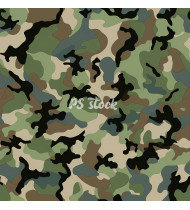 Camouflage Patterns - Hand Drawn Vector Illustrations