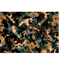 Camouflage Patterns - Hand Drawn Vector Illustrations