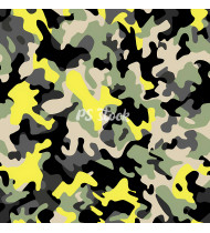 Camouflage Patterns - Hand Drawn Vector Illustrations