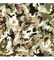 Camouflage Patterns - Hand Drawn Vector Illustrations