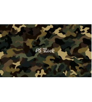 Camouflage Patterns - Hand Drawn Vector Illustrations