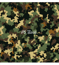 Camouflage Patterns - Hand Drawn Vector Illustrations