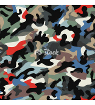 Camouflage Patterns - Hand Drawn Vector Illustrations