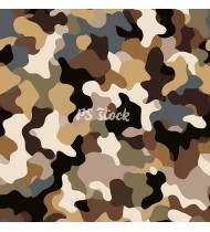 Camouflage Patterns - Hand Drawn Vector Illustrations