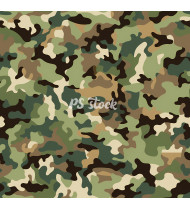 Camouflage Patterns - Hand Drawn Vector Illustrations