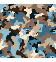 Camouflage Patterns - Hand Drawn Vector Illustrations