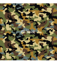 Camouflage Patterns - Hand Drawn Vector Illustrations