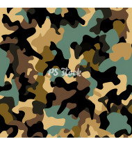 Camouflage Patterns - Hand Drawn Vector Illustrations