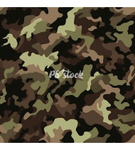 Camouflage Patterns - Hand Drawn Vector Illustrations