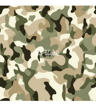 Camouflage Patterns - Hand Drawn Vector Illustrations