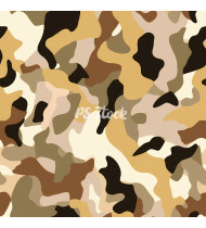 Camouflage Patterns - Hand Drawn Vector Illustrations